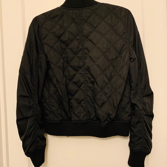 Black Bomber Jacket - Picture 4 of 5